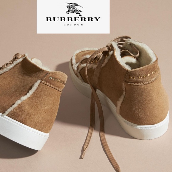 Burberry Salmond Shearling Fur Sneaker - Picture 9 of 9